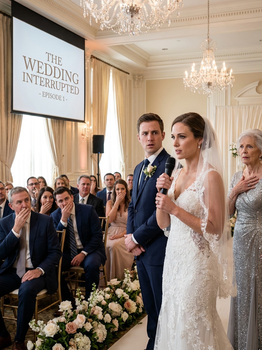 An hour before the wedding, I overheard my fiancé whispering to his mother, “I don’t care about her – I only want her money.” I wiped away my tears, walked up to the altar, and instead of saying “I do,” I said something that made my mother-in-law clutch her chest right there in the hall…