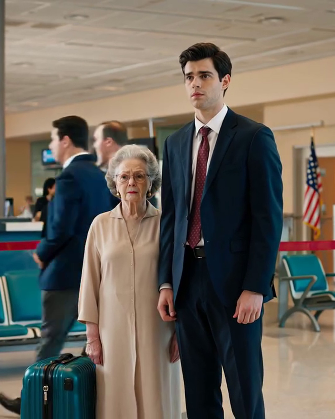 My grandma spent $30,000 to join our family’s Europe trip. But at the airport, my dad said, ‘I forgot your ticket—just go home.’ The way everyone avoided her eyes told me it wasn’t an accident. I stayed with her. Three weeks later, my parents came back—and the whole family froze, like they were holding their breath, when they saw me standing beside a man. Because…