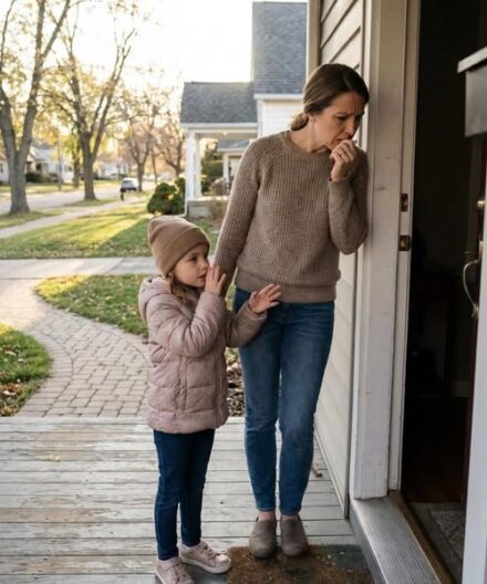 My husband had been staying at his mother’s house to look after her. Wanting to surprise him, I arrived with our 7-year-old daughter without telling him first. When we reached the house, the front door was slightly open. My daughter peeked inside, then gently pulled my sleeve and whispered, “Mom… look. But be quiet.”