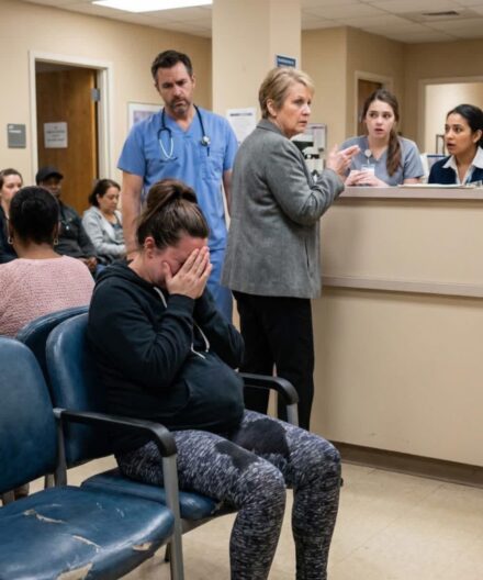 I was hunched over in the waiting room, clutching my stomach and pleading, “Please—something is wrong,” while my mother-in-law calmly told the receptionist, “She exaggerates everything.” Because I didn’t have the “proper” family member beside me, they kept sending me back to the chairs. By the time a doctor finally checked me, the quiet monitor told the whole story—and even as I collapsed, my husband’s family murmured, “See? She was never strong enough to carry a baby.”